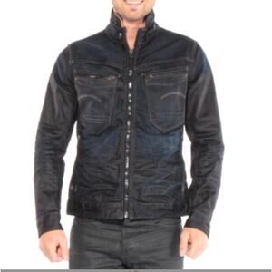 G-Star Men's Dark Blue Denim Jacket